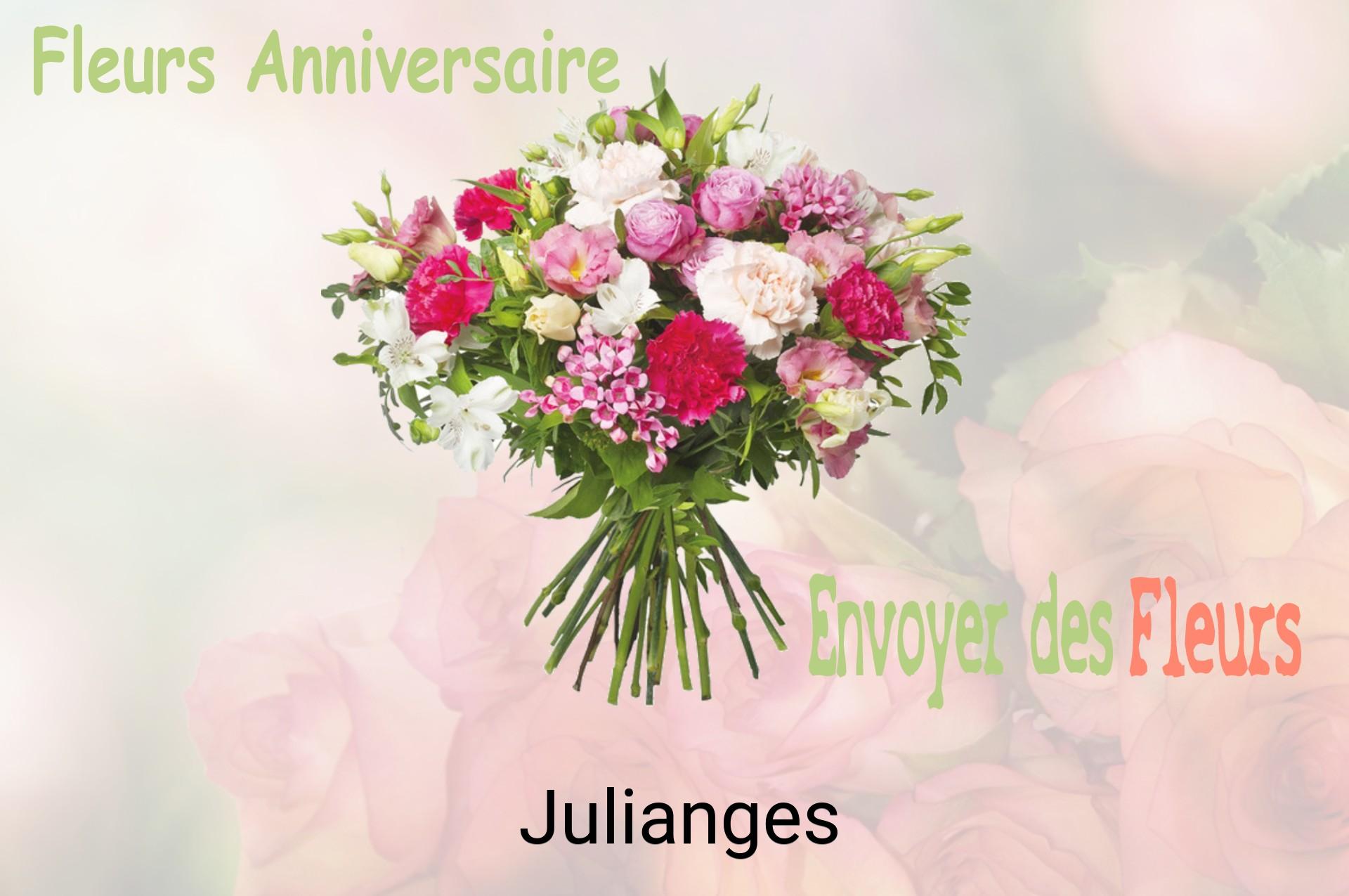 Bouquet de fleurs d’anniversaire livré à Julianges