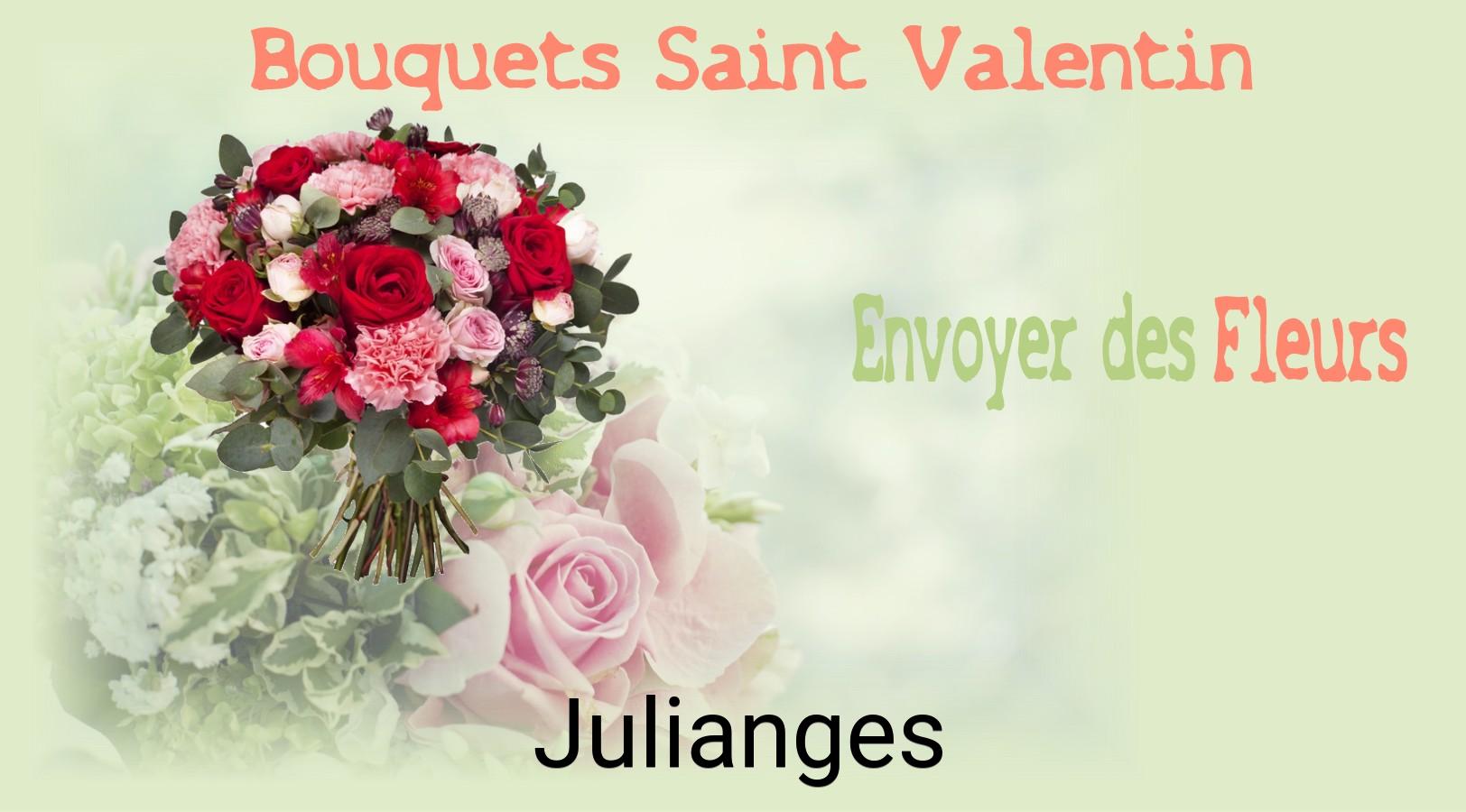 Roses de Saint-Valentin livrées à Julianges